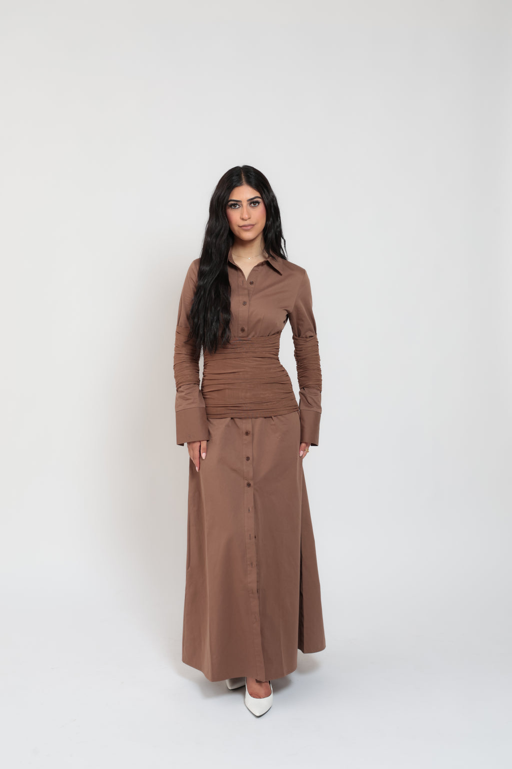 Giselle Dress Chocolate