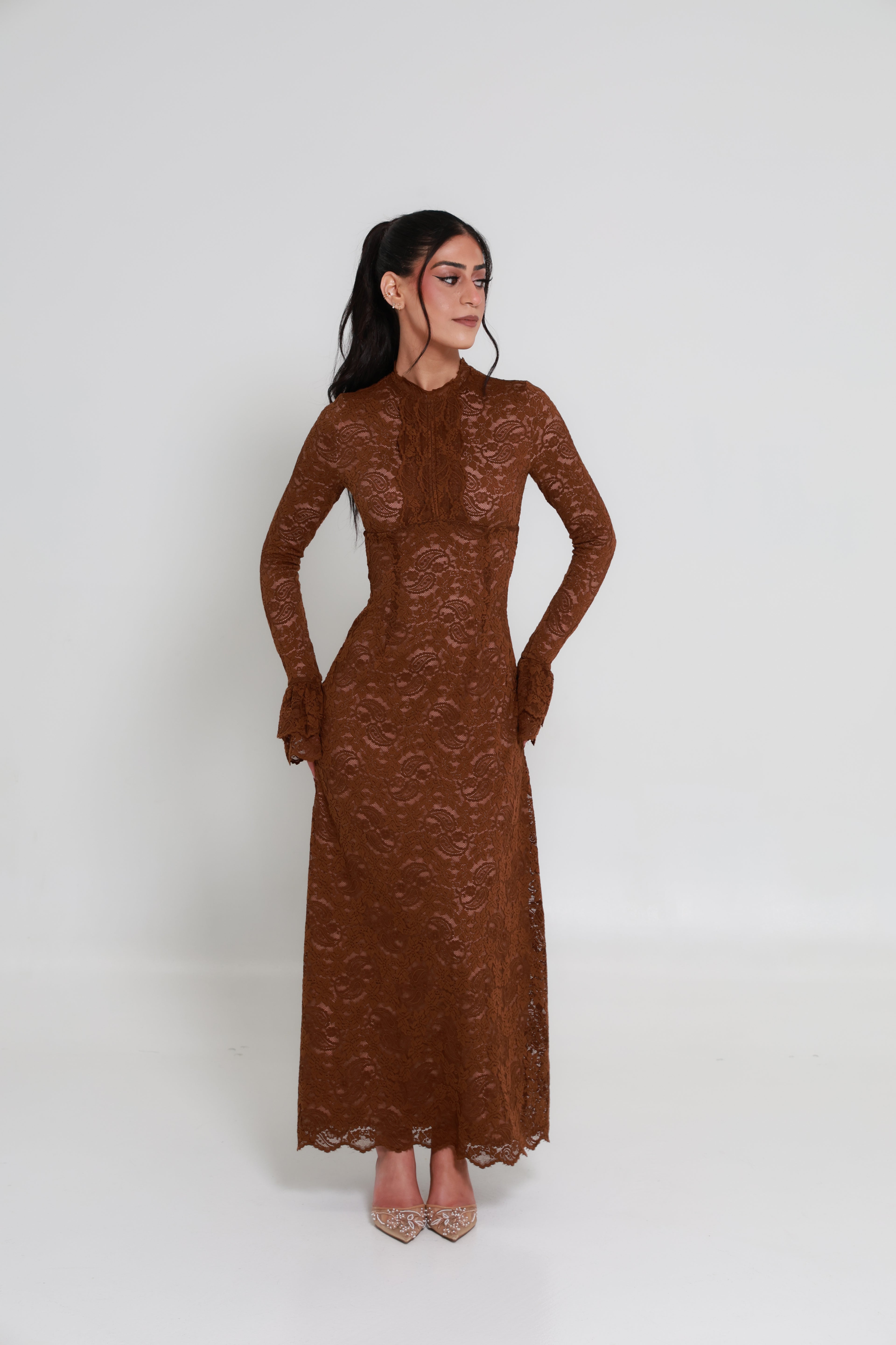 Scarlett Dress Chestnut