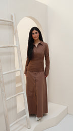 Giselle Dress Chocolate